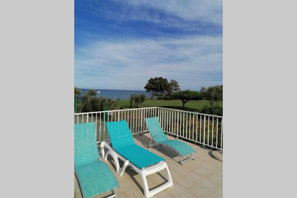 Studio 4 Personnes Bord De Mer Avec Piscine Wifi Cervione Exterior foto