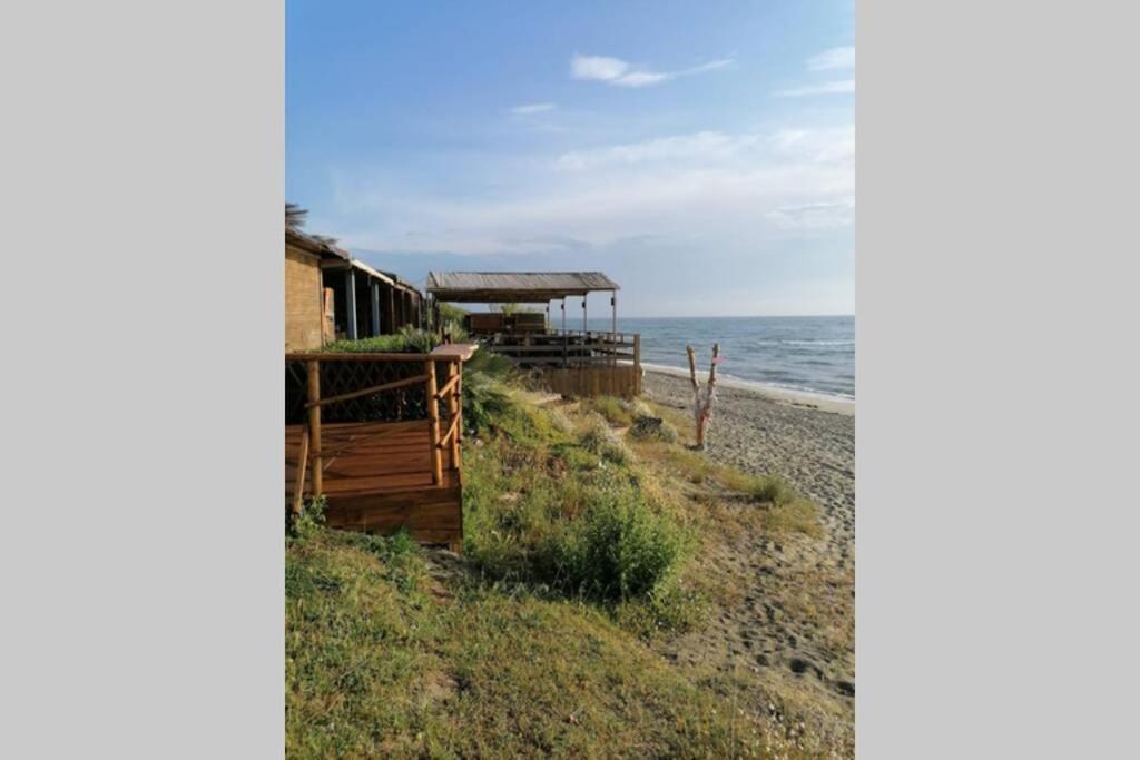 Studio 4 Personnes Bord De Mer Avec Piscine Wifi Cervione Exterior foto